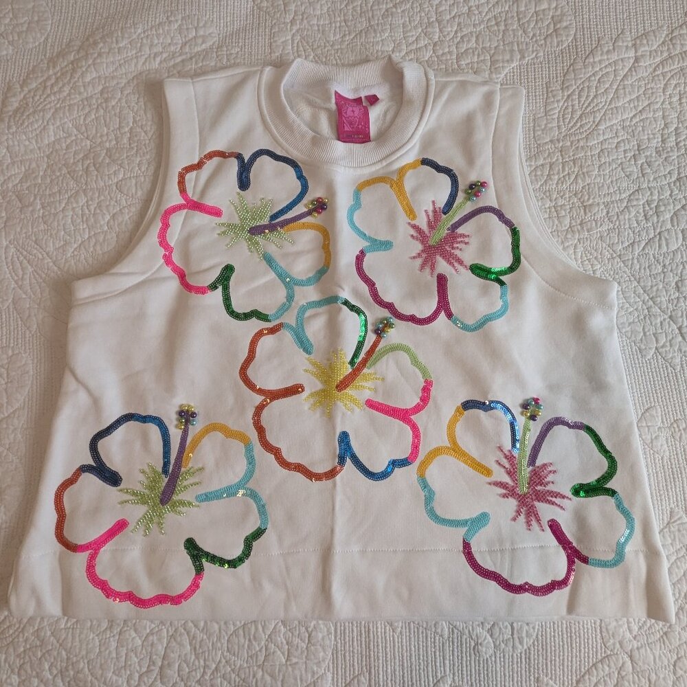 Queen of Sparkles Hibiscus Tank